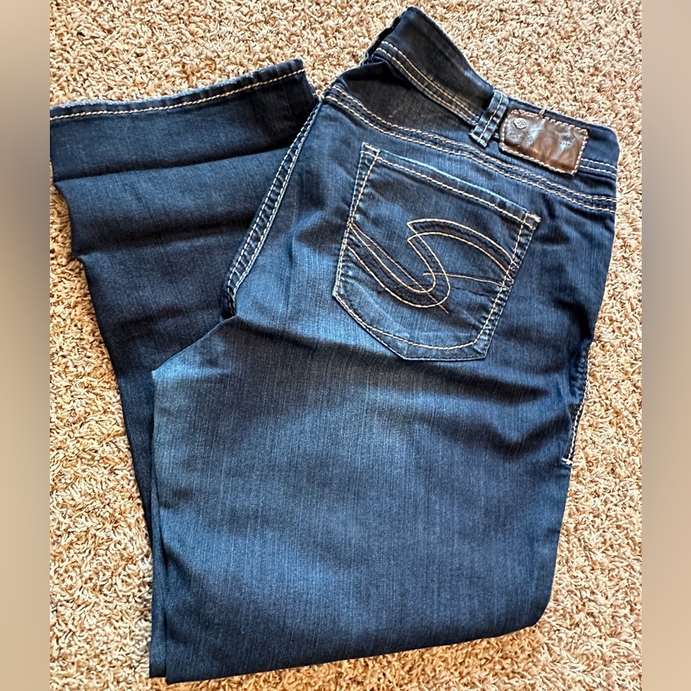 Silver Suki Capri Size 18
